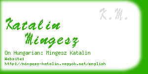 katalin mingesz business card